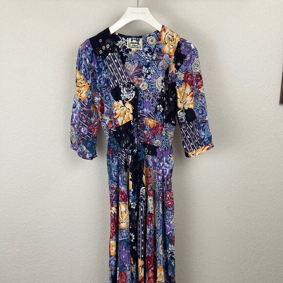 Anthropologies JAASE Boho Floral Maxi Dress size XS - Picture 2 of 9